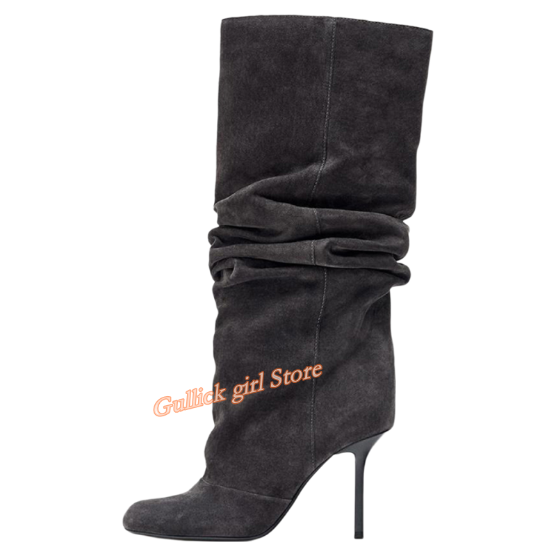 Suede Slouchy Knee High Boots  - Women'S Fashion Winter 2026 review and price