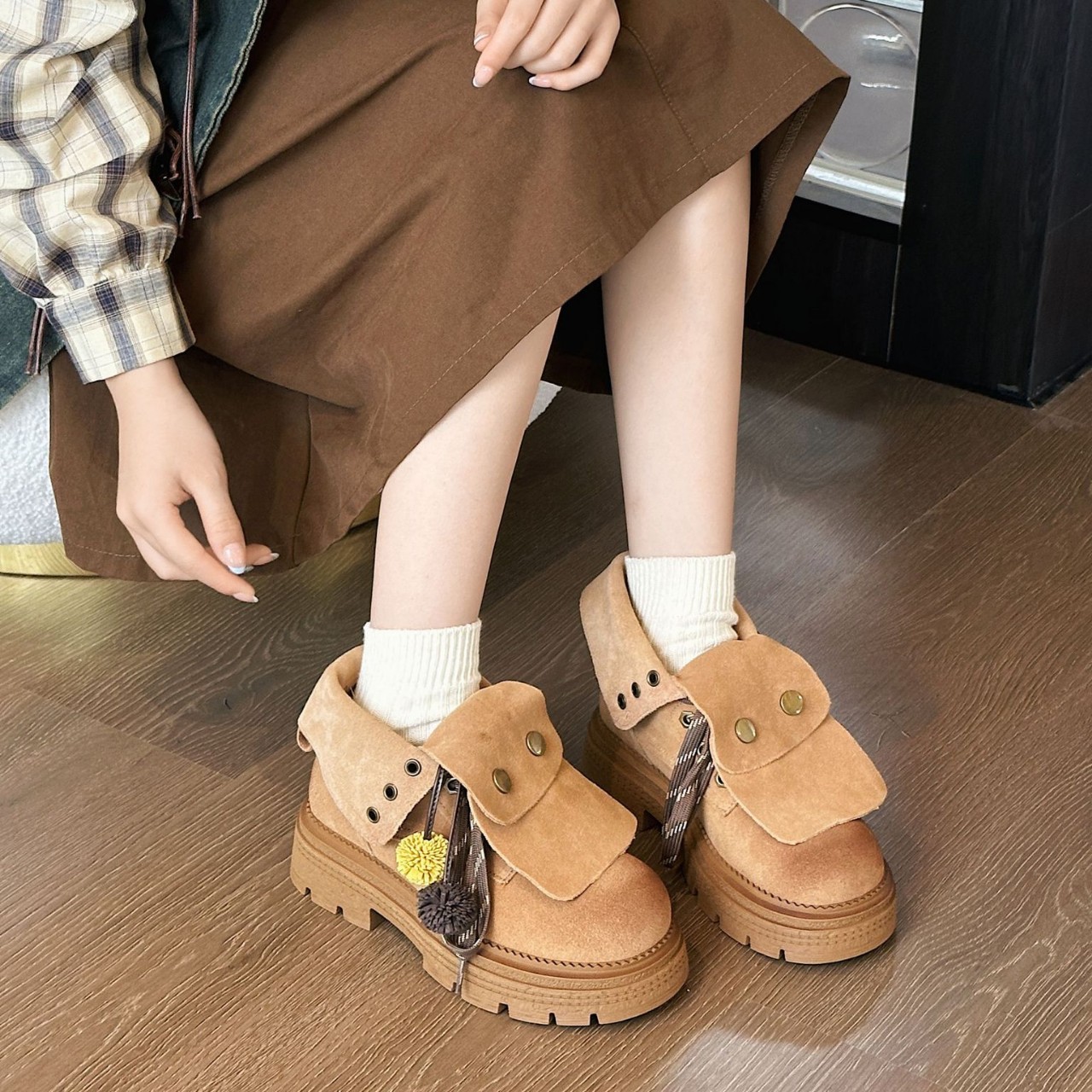 Autumn Faux Suede Ankle Boots  - Women'S Fashion Riding Boots review and price
