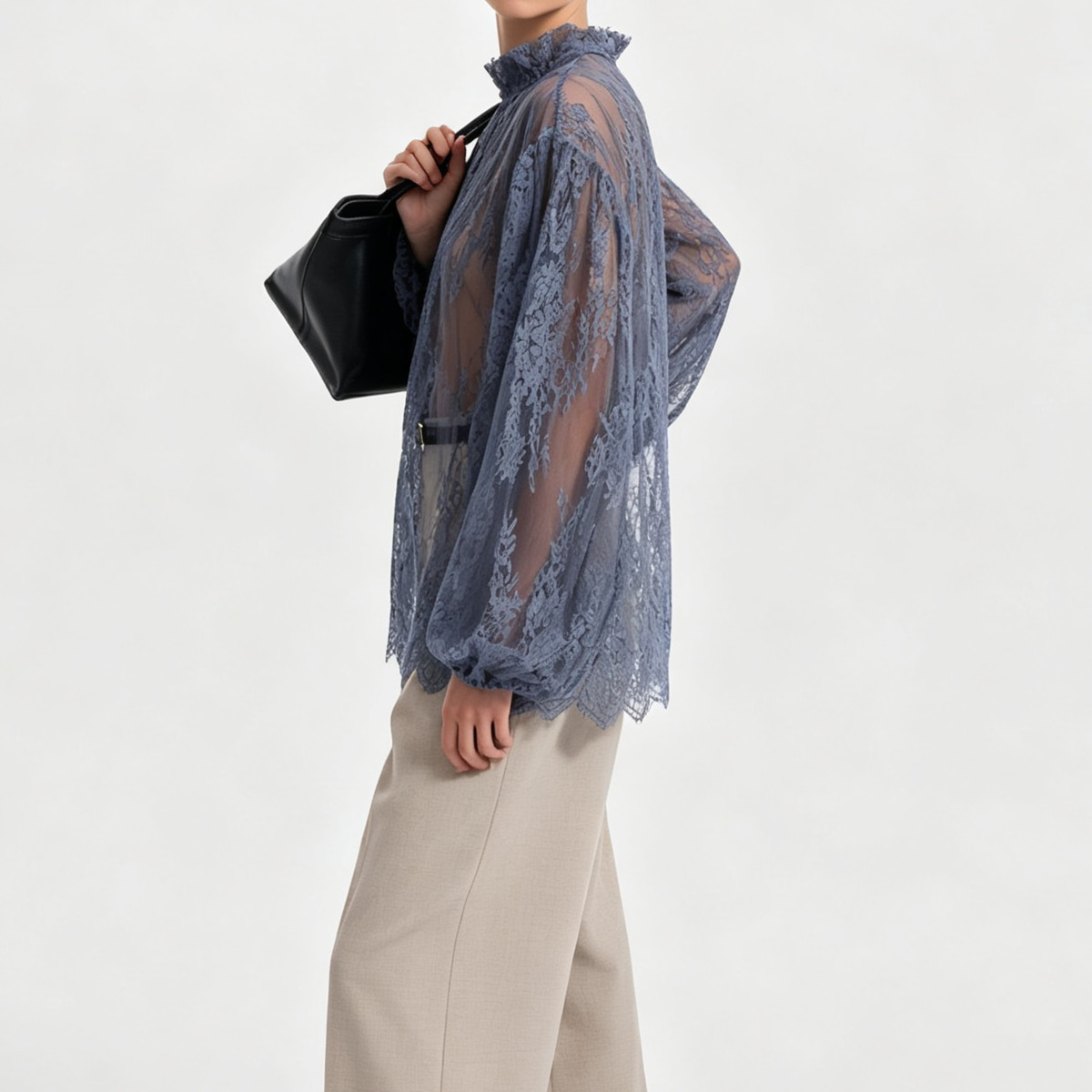 IG 2026 Women's Sheer Lace Blo - Puff Sleeve Blouse review and price