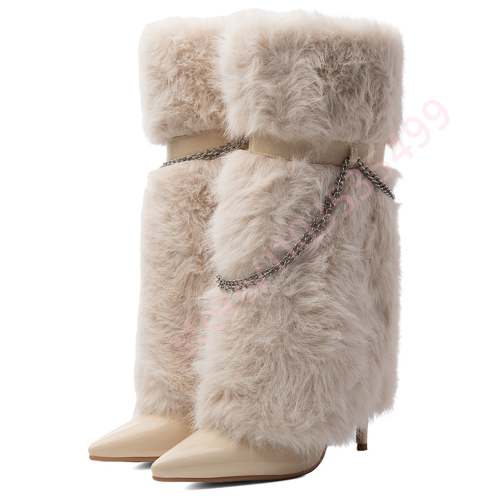 2026 Fluffy Fur Mid Calf Boots - Women'S Fashion Winter 2026 review and price