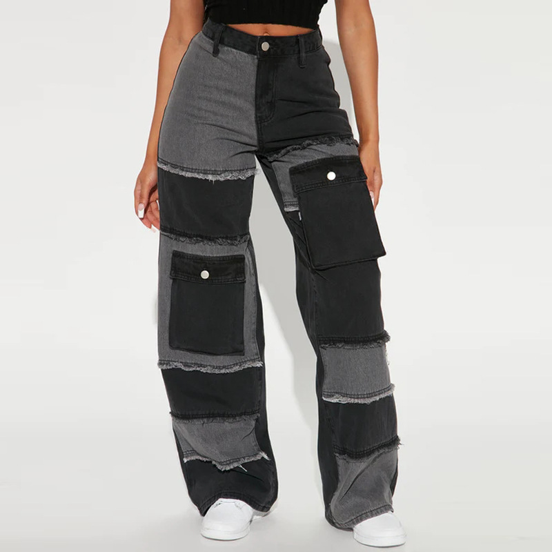 Utility Style Color Block Mult - Women'S Fashion Utility Pants review and price