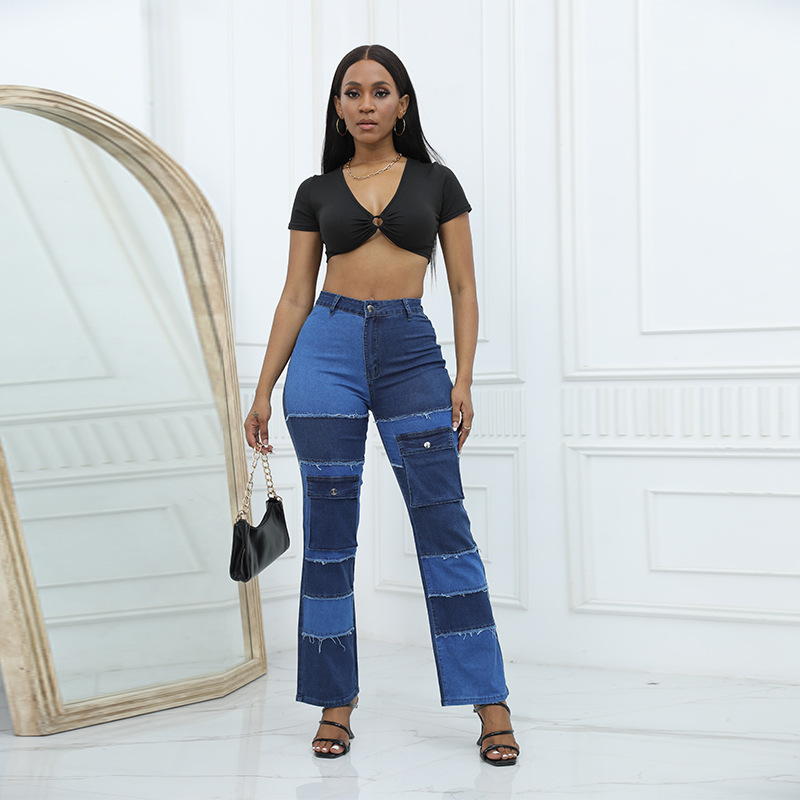 Utility Style Color Block Mult - Women'S Fashion Utility Pants review and price
