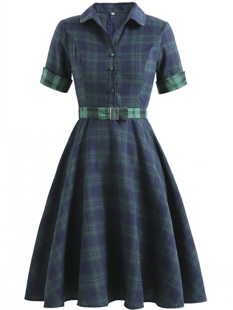 Women Pin Up Lattice Print Cas - Women'S Fashion Of The 60S review and price