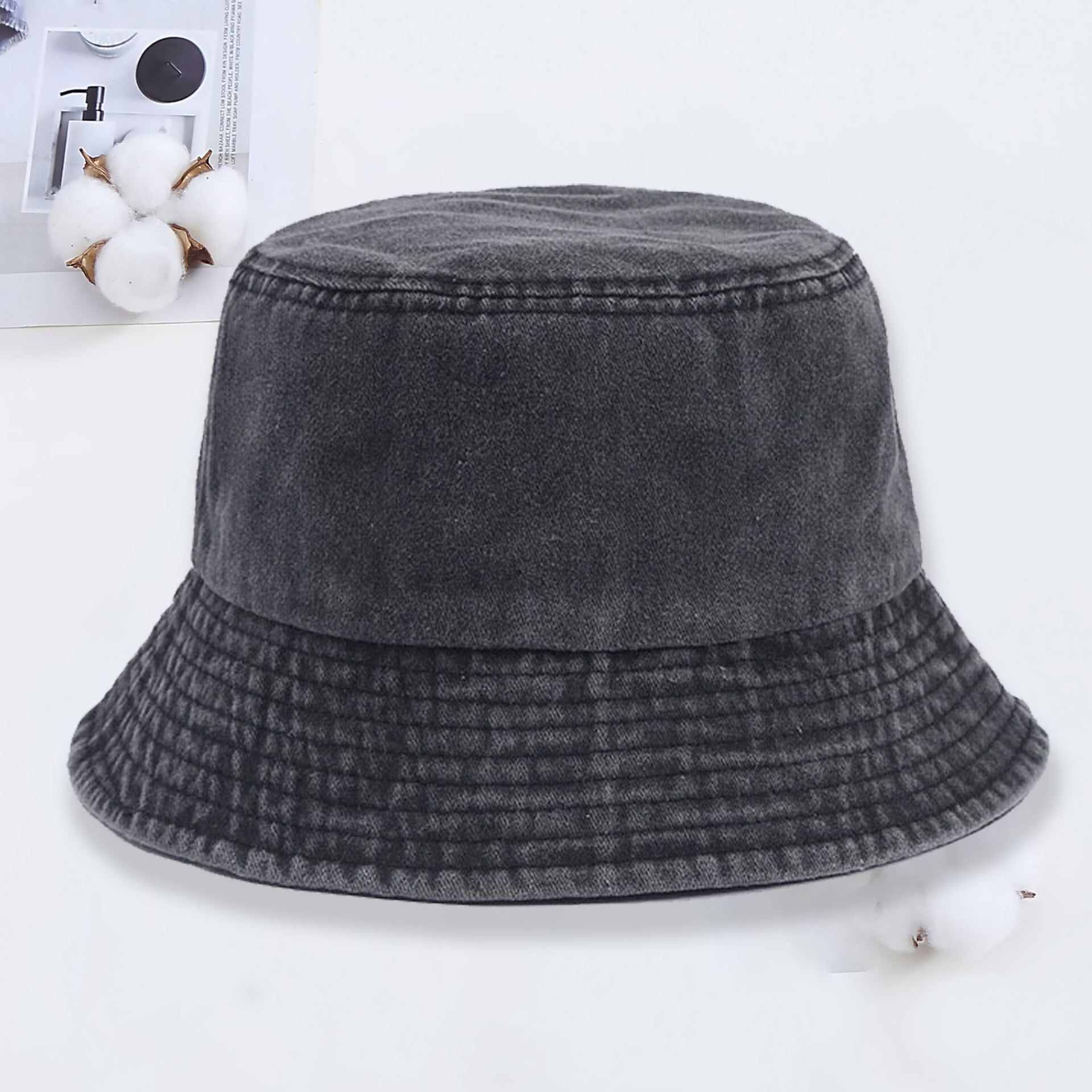 Custom logo Denim Bucket Hat F - Women Fashion Logo review and price
