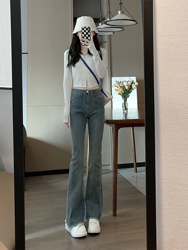 Wide Jeans Women Trousers With - Women'S Fashion Utility Pants review and price