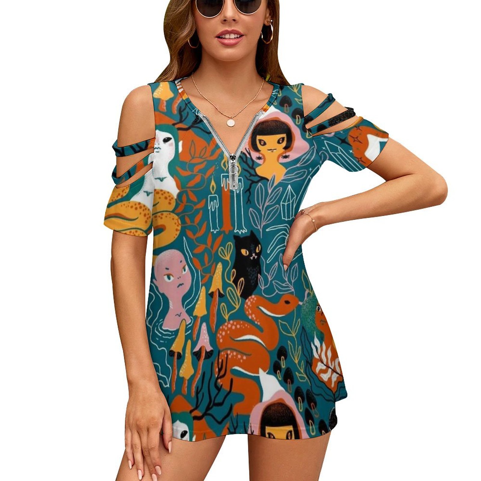 Coven. Witch Magic Sisters. Ne - Women Fashion Vector review and price