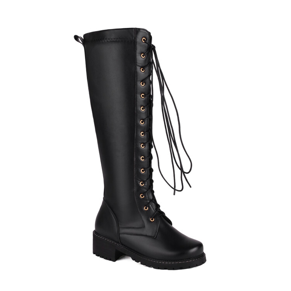 Size 33-50 Women Leather Knee  - Women'S Fashion Riding Boots review and price