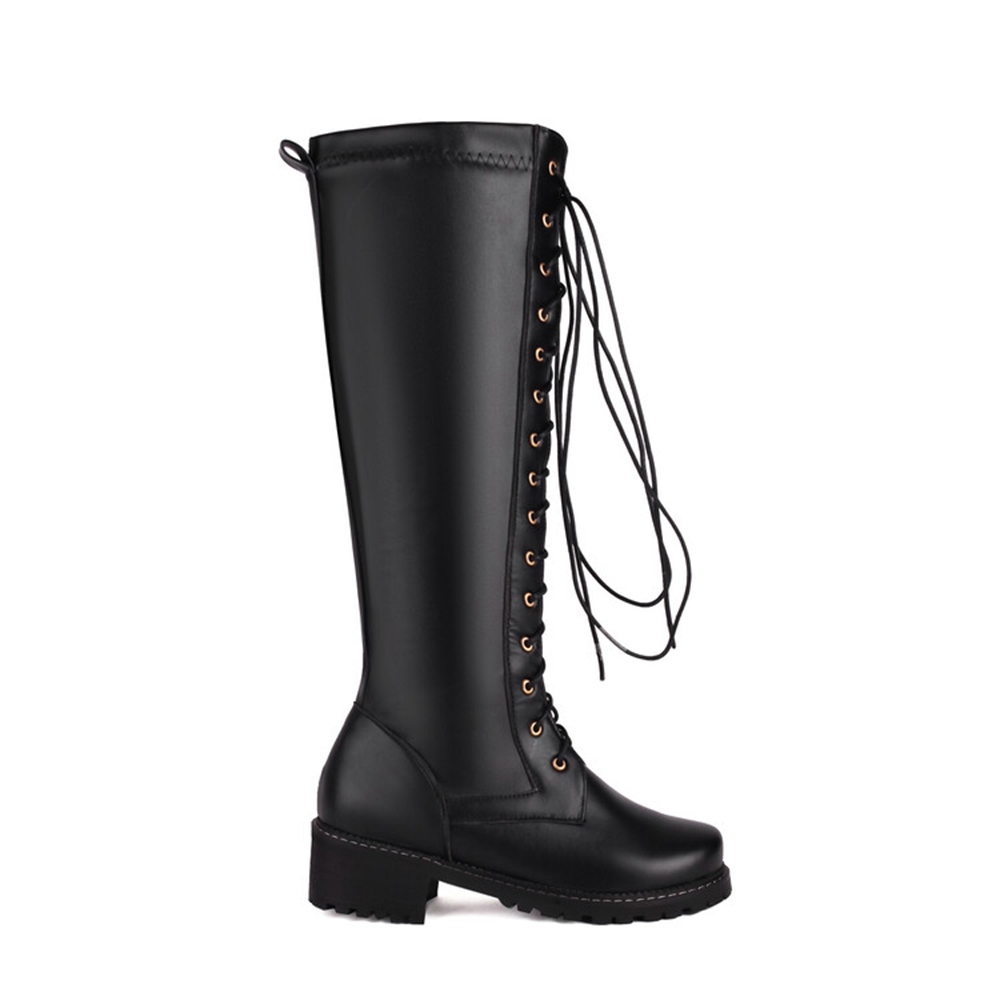 Size 33-50 Women Leather Knee  - Women'S Fashion Riding Boots review and price