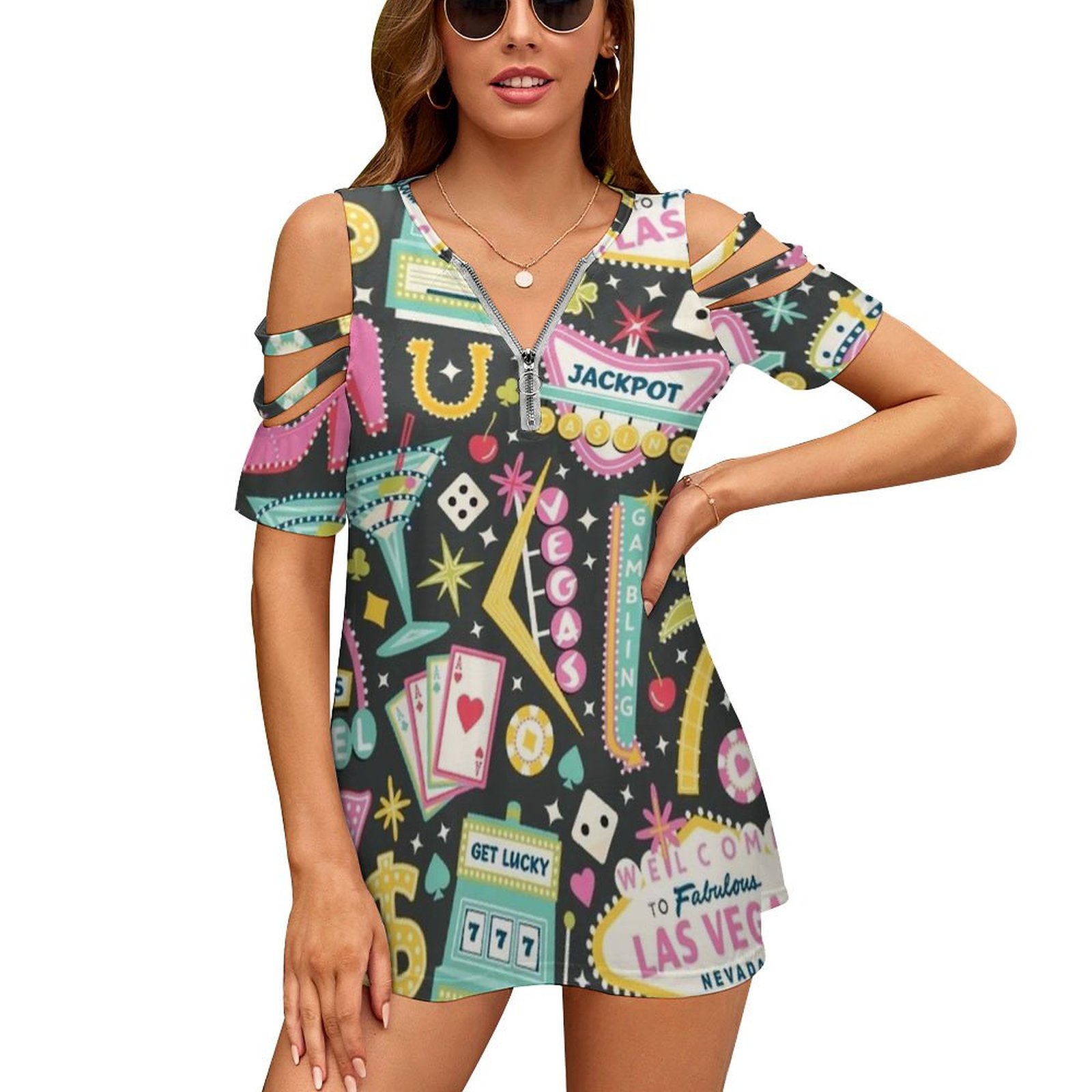 Viva Las Vegas Women's T-Shirt - Women Fashion Vector review and price