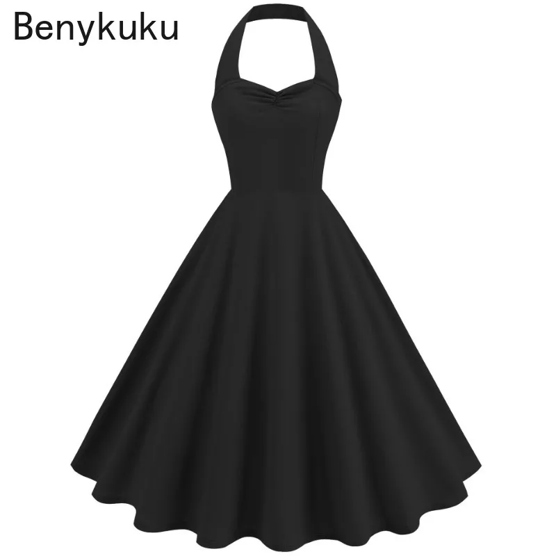 Solid Backless Pin Up 50s 60s  - Women'S Fashion Of The 60S review and price