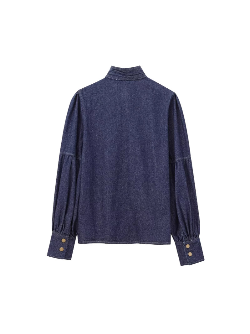 AW Urban Imitation Denim Blous - Puff Sleeve Blouse review and price