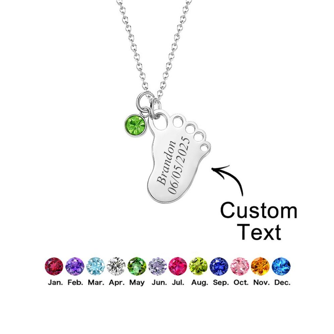 Custom Baby Name Footprint Nec - Women Fashion Online review and price